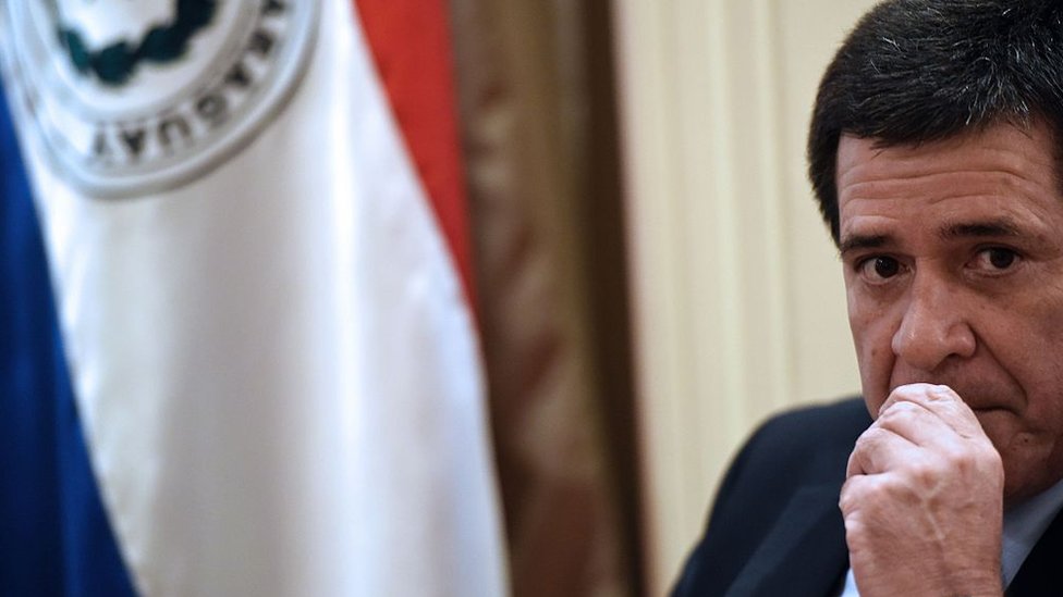 Horacio Cartes, presidente de Parguay, ganó las elecciones en 2013 para un periodo de cinco años y ahora busca la reelección en 2018. Horacio Cartes, presidente de Paraguay.