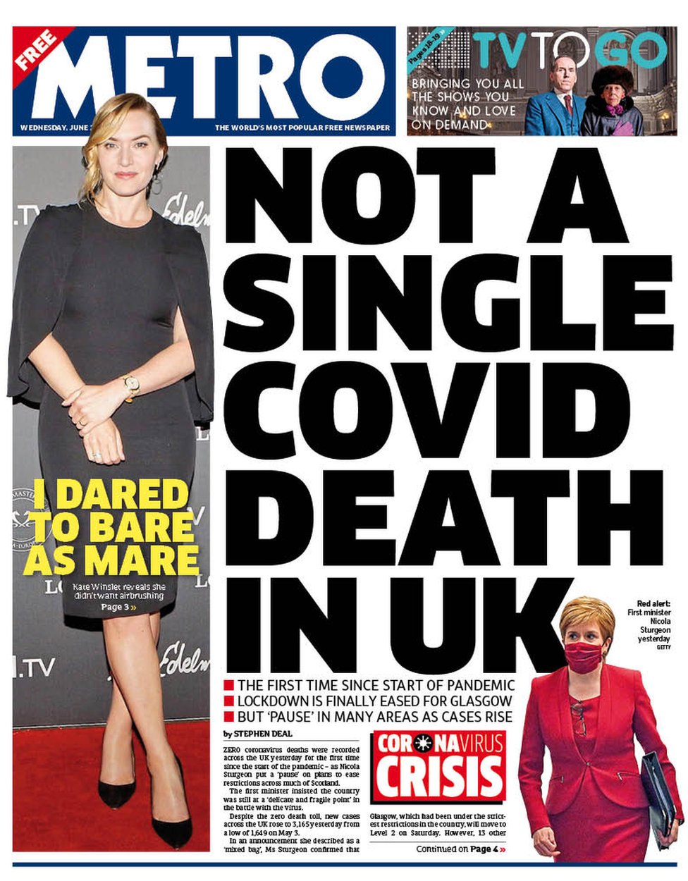 Scotland S Papers Millions In Lockdown Limbo And Cheers In Glasgow Bbc News