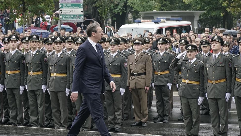 Predsednik Srbije Aleksandar Vučić na ceremoniji promocije oficira Vojske republike Srbije