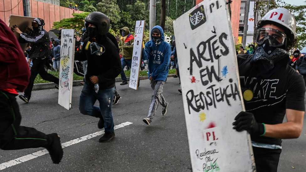 Protestas en Bogotá