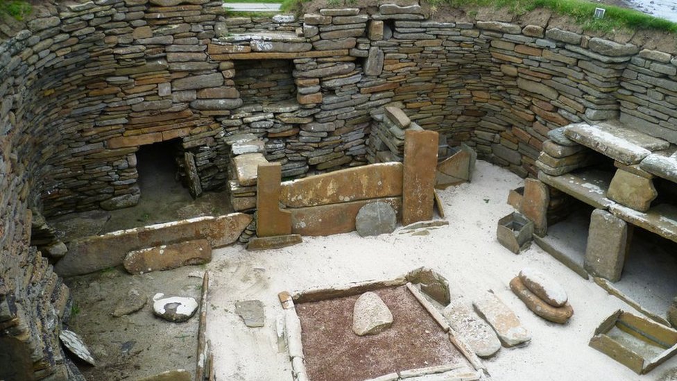 Скара Брей на Оркнейских островах - самая законченная в Европе неолитическая деревня