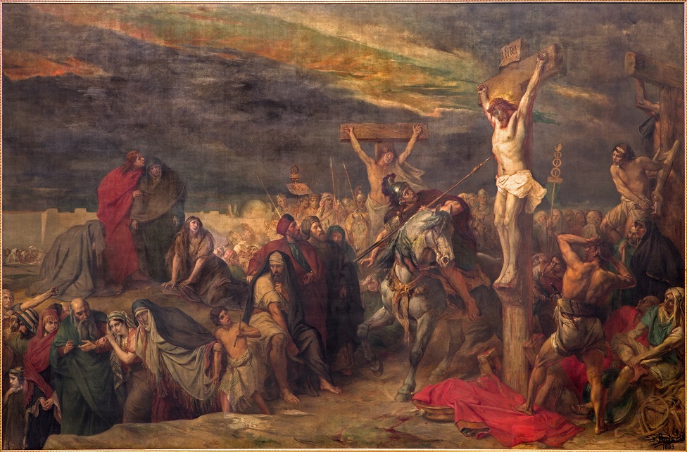 "La crucifixión", pintada por Jean Francois Portaels (1886).