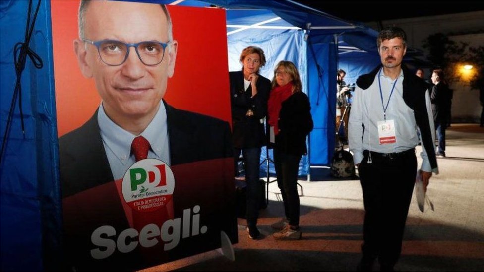 意大利內政部表示，此次投票率急劇下降，投票結束時為63.82%，比2018年少了近10%。包括西西里島在內的南部地區的投票率尤其低。