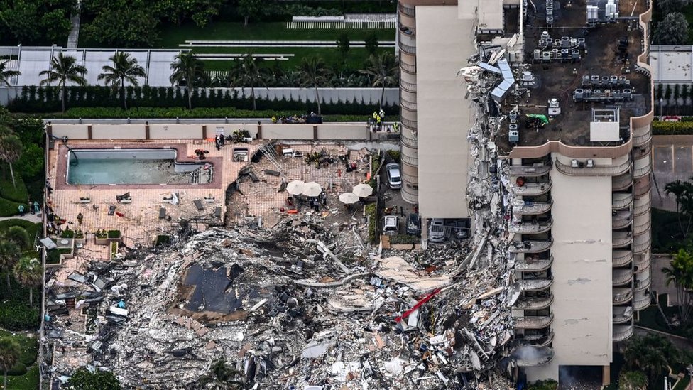 Edificio colapsado en Miami