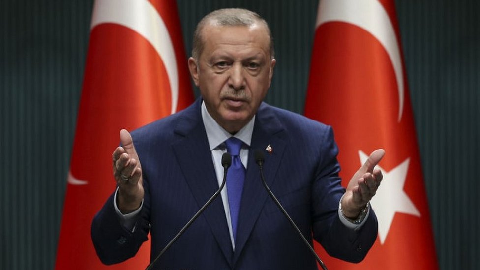 Президент Эрдоган выступает с речью, 20 октября 20