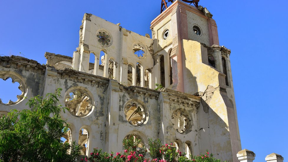 Catedral en ruinas en Puerto Príncipe