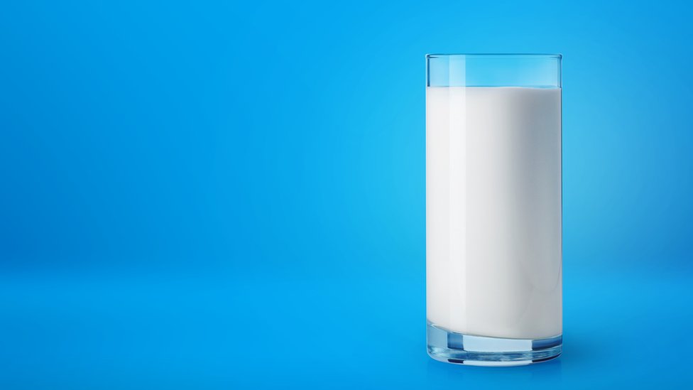 Vaso de leche.