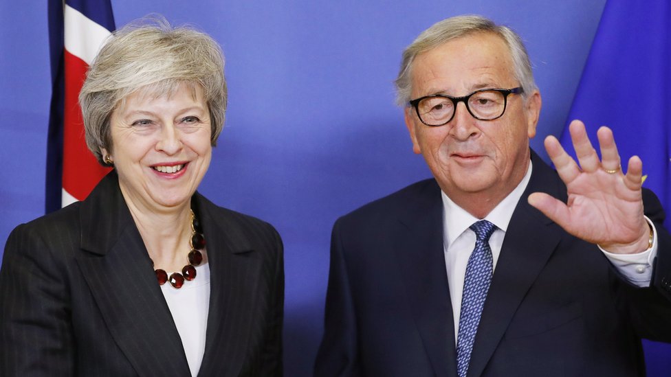 May ve Avrupa Komisyonu Başkanı Jean-Claude Juncker