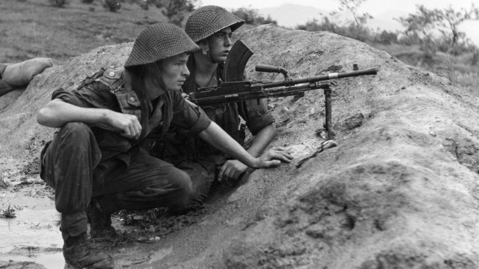 Tropas de Reino Unido durante la Guerra de Corea