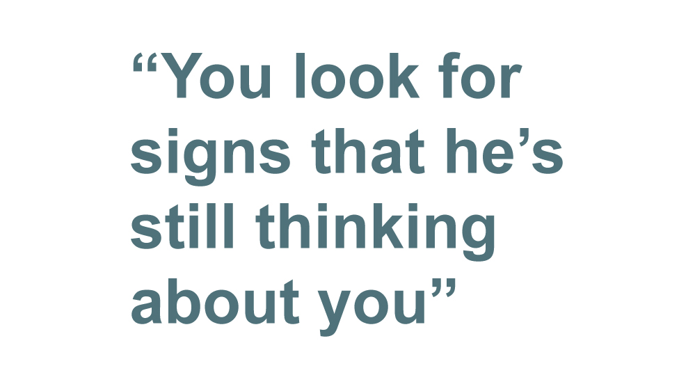 Quotebox: Вы ищете признаки того, что он все еще думает о вас