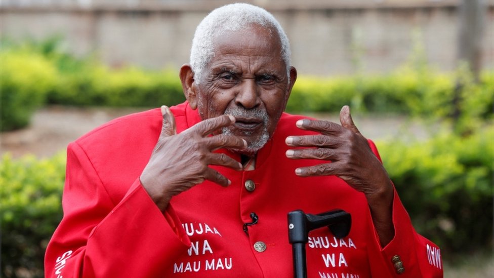 Mau Mau rebellion veteran Gitu wa Kahengeri condemns Britain's actions but says he still mourns the queen.