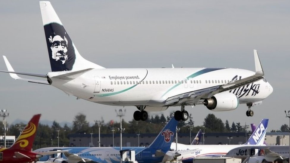 Самолет Alaska Airlines (фото из файла)