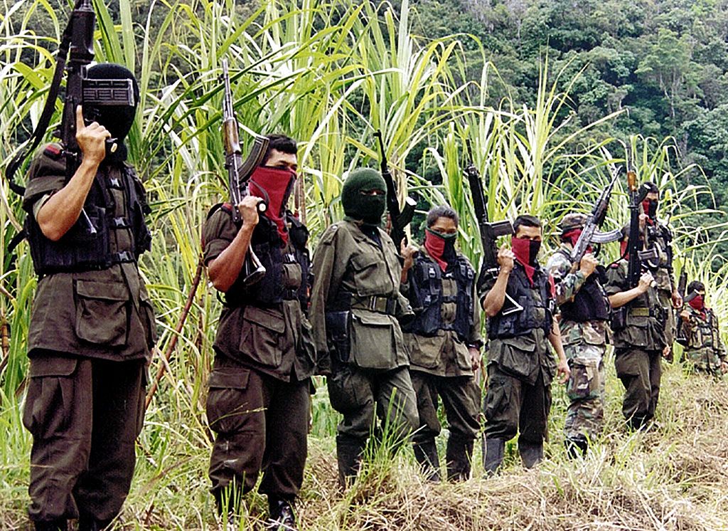 Milicianos del Ejército de Liberación Nacional.