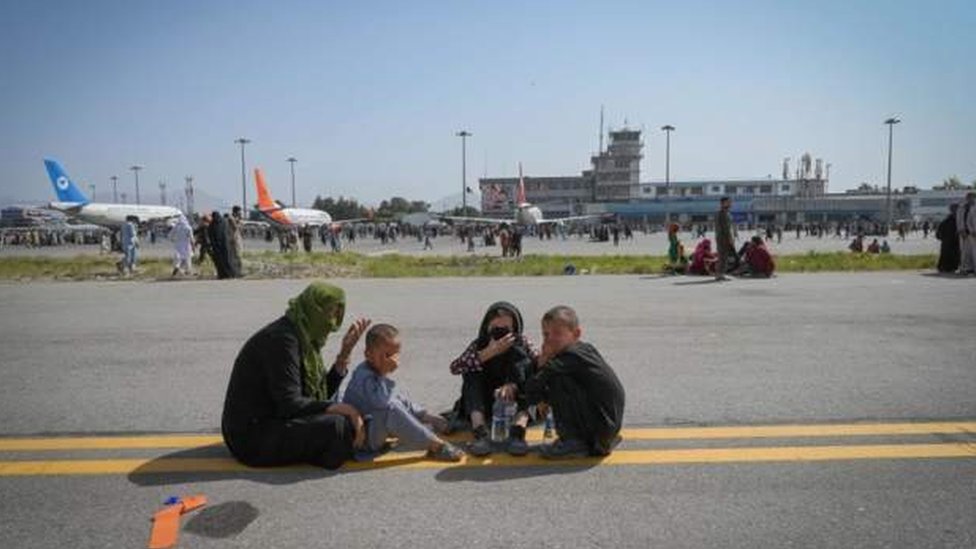 suasana di bandara kabul