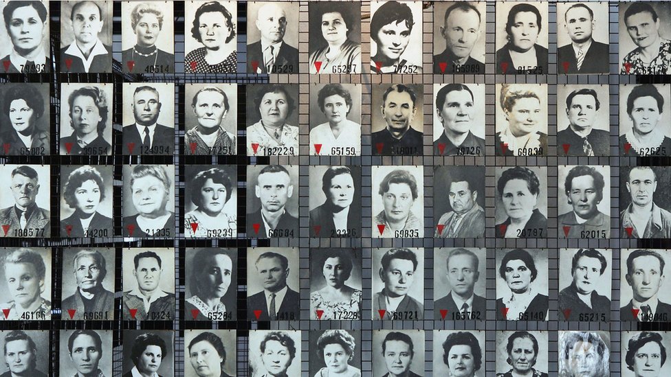 Fotografías de víctimas del Holocausto