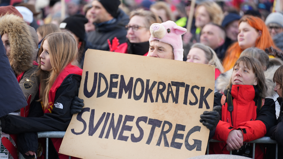 Protesta en Dinamarca.