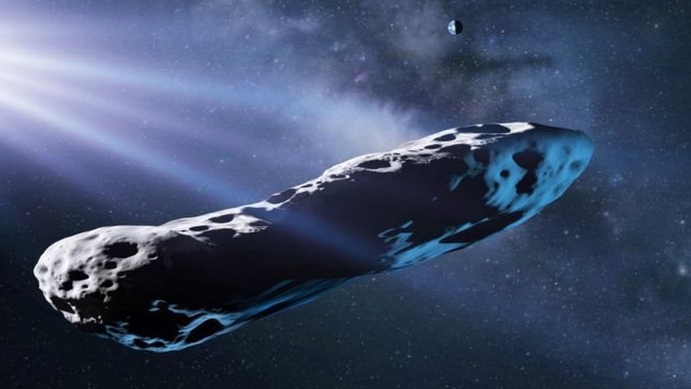 Ilustración artística de Oumuamua