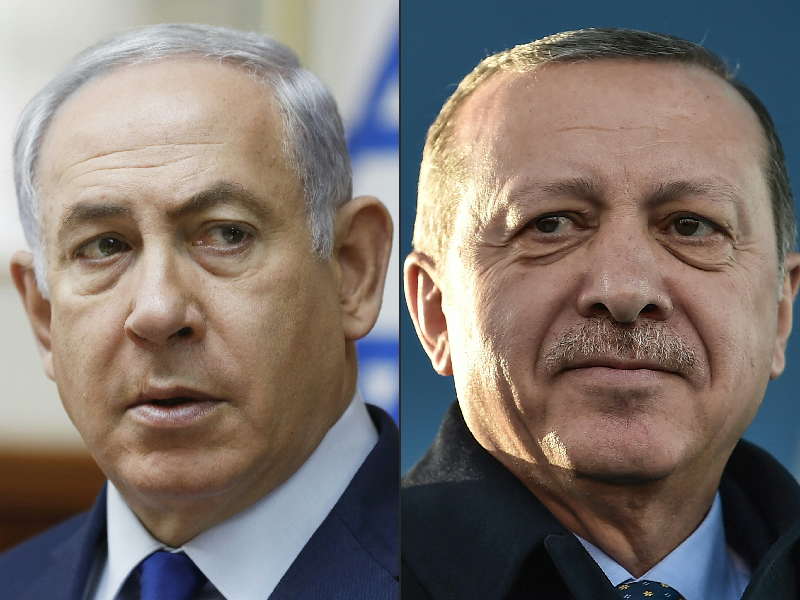 Benjamin Netanyahu menuduh Presiden Turki Erdogan 'seorang teroris' pada tanggal 1 April 2018.
