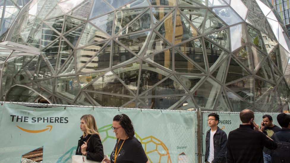 Las oficinas de Amazon en Seattle ocupan unos 40 edificios.