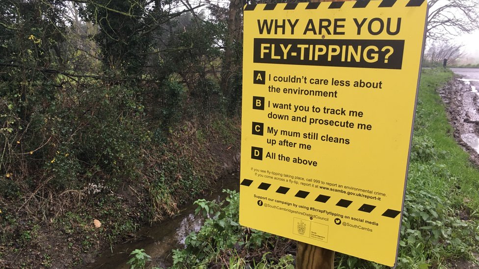 South Cambridgeshire Fly tippers To Be Asked If mum Still Cleans Up 