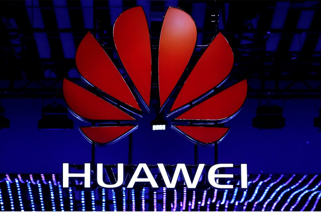 The Huawei logo is seen during the Mobile World Congress in Barcelona, Spain, February 26, 2018. REUTERS/Yves Herman/File Photo