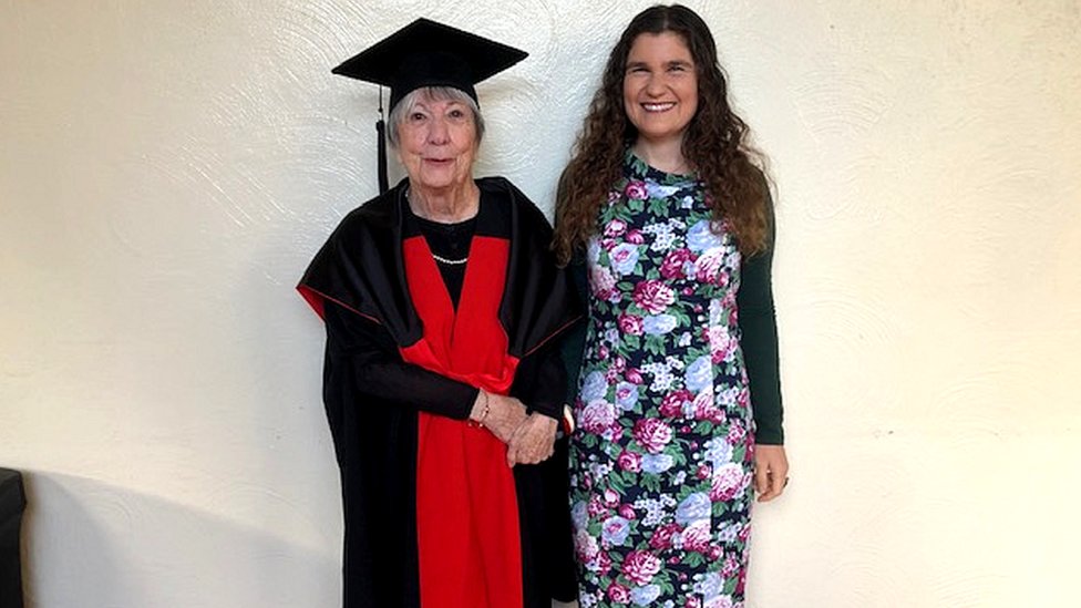 Dr Ruth Wilson with her granddaughter, Dr Jessica Genauer