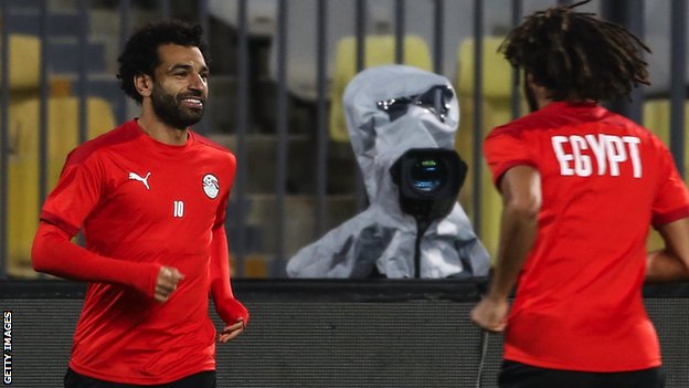 محمد صلاح في التدريب
