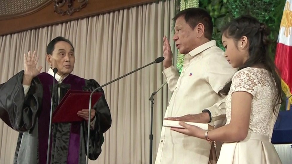 Rodrigo Duterte Is Sworn In As Philippines President - BBC News