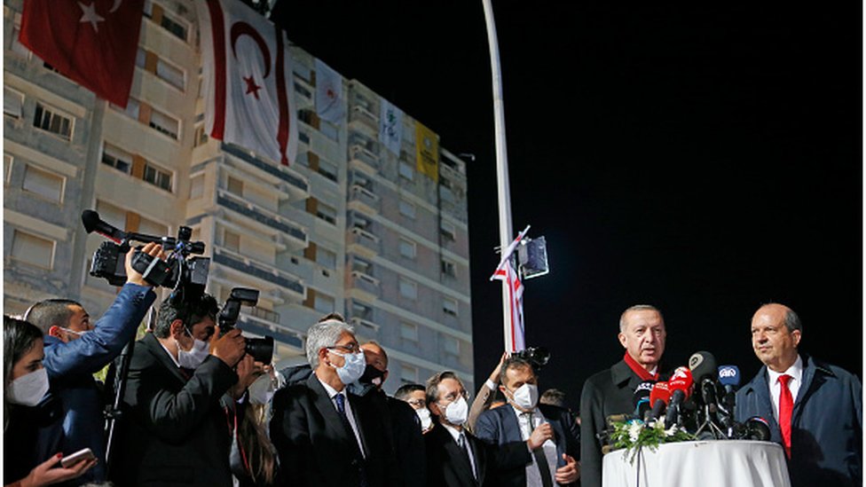 Erdoğan, 15 Kasım'da Kapalı Maraş bölgesindeydi