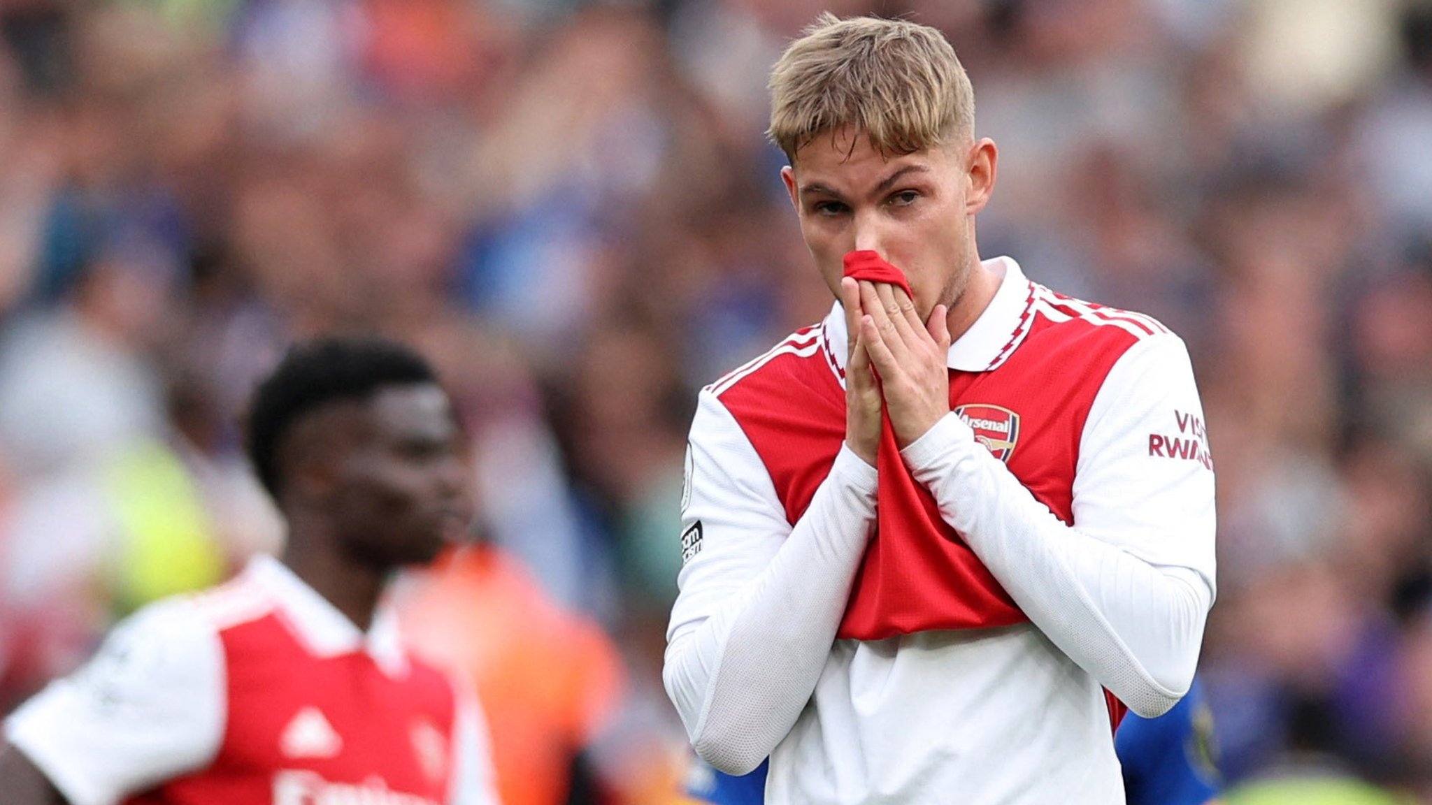 Arsenal captain Martin Odegaard says there's 'no hope' in title race after loss to Brighto...