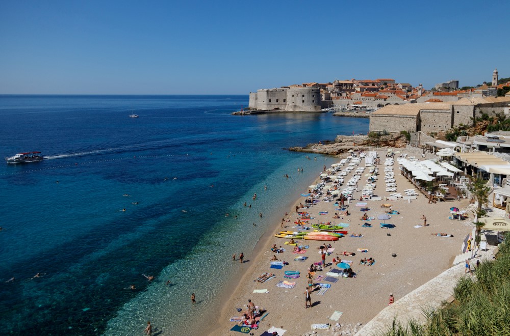 Dubrovnik, plaža u Dubrovniku