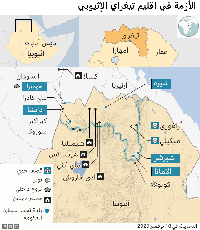الأزمة في تيغراي.