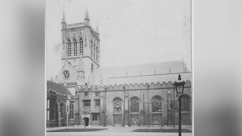 Часовня колледжа Святого Иоанна в 1869 году