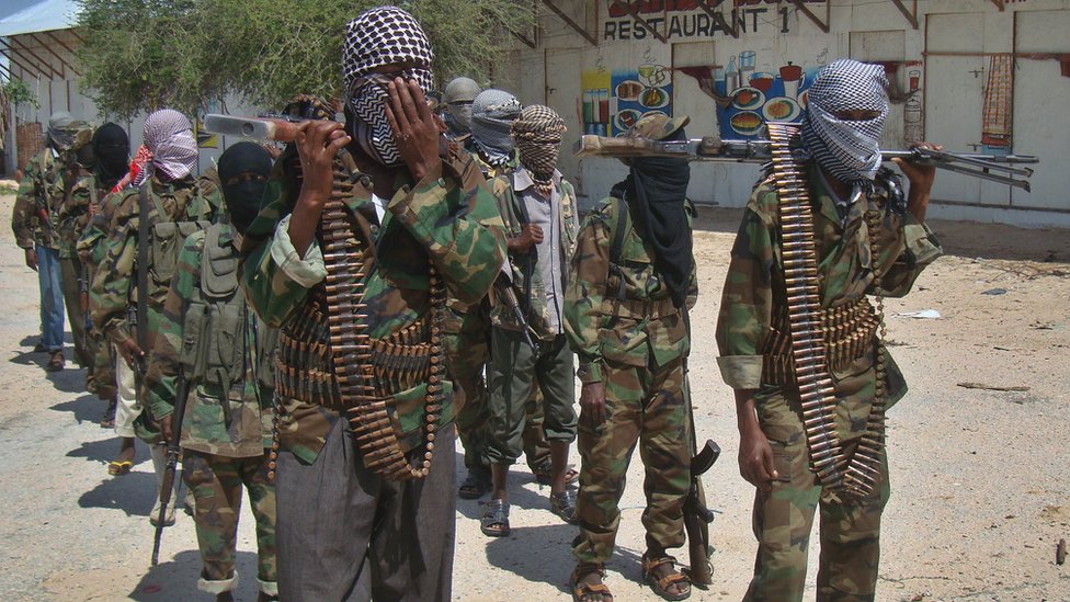 Soldados del grupo al-Shabab