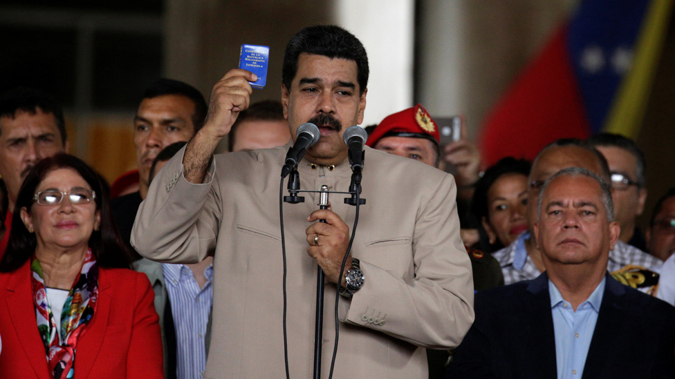 Maduro presentó esta semana su propuesta Constituyente. Parte de su idea es consolidar el Estado Comunal del que hacen parte los chavistas convencidos. Nicolas Maduro