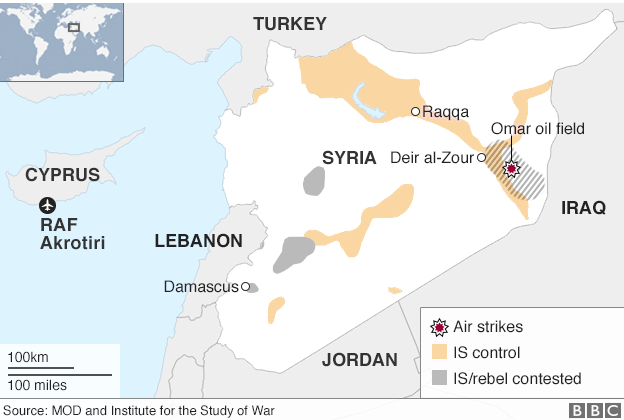 Карта, показывающая Сирию по отношению к Кипру