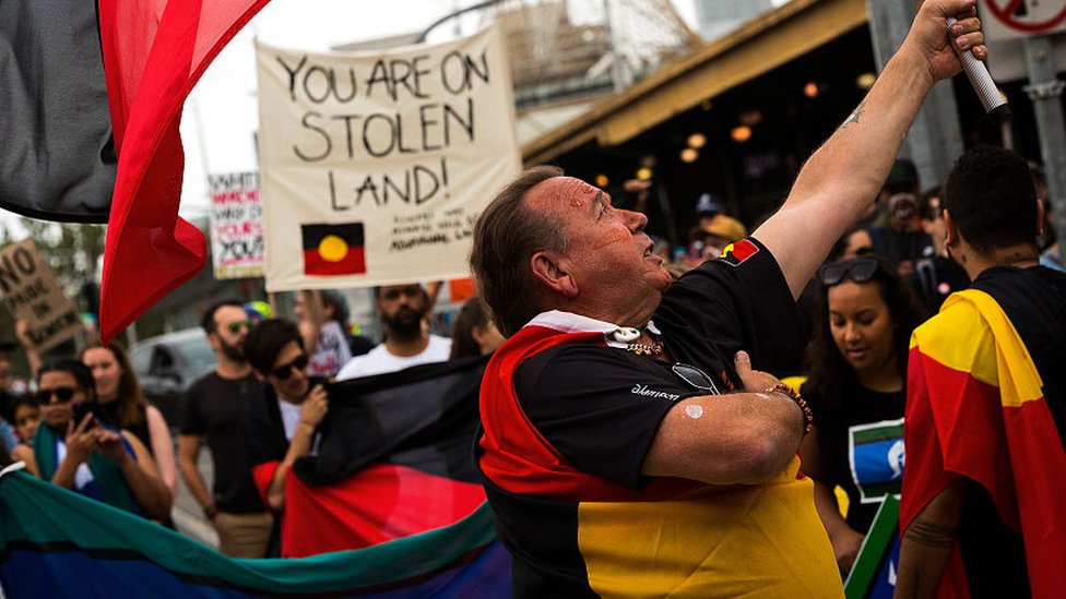В этом году в Мельбурне прошла акция протеста против Дня Австралии