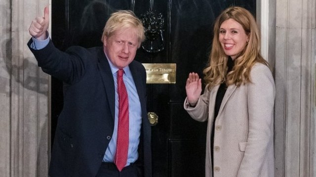Boris Johnson y su pareja