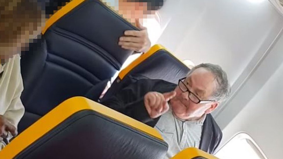 El hombre del incidente en el vuelo de Ryanair