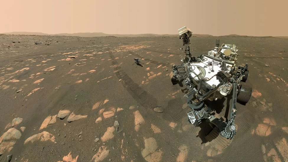 El robot Perseverance en Marte