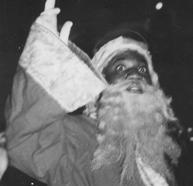 black and white santa costume