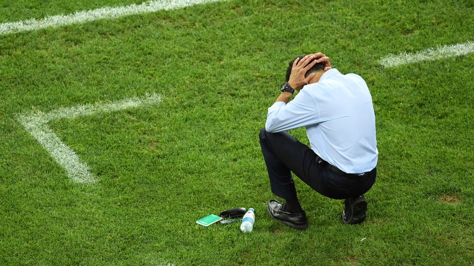 Osorio no tuvo soluciones para contener el ataque alemán. Juan Carlos Osorio