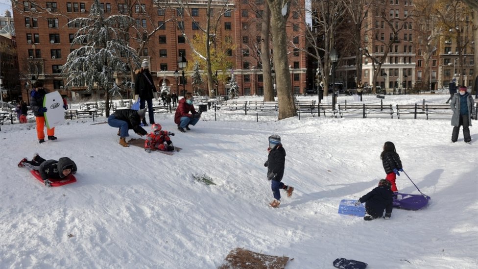 sledging in New York City