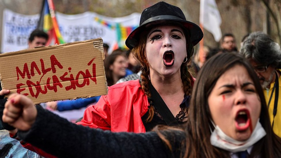 En Chile, el debate sobre la educación ha llegado a las calles. Protesta por la educación en Chile.