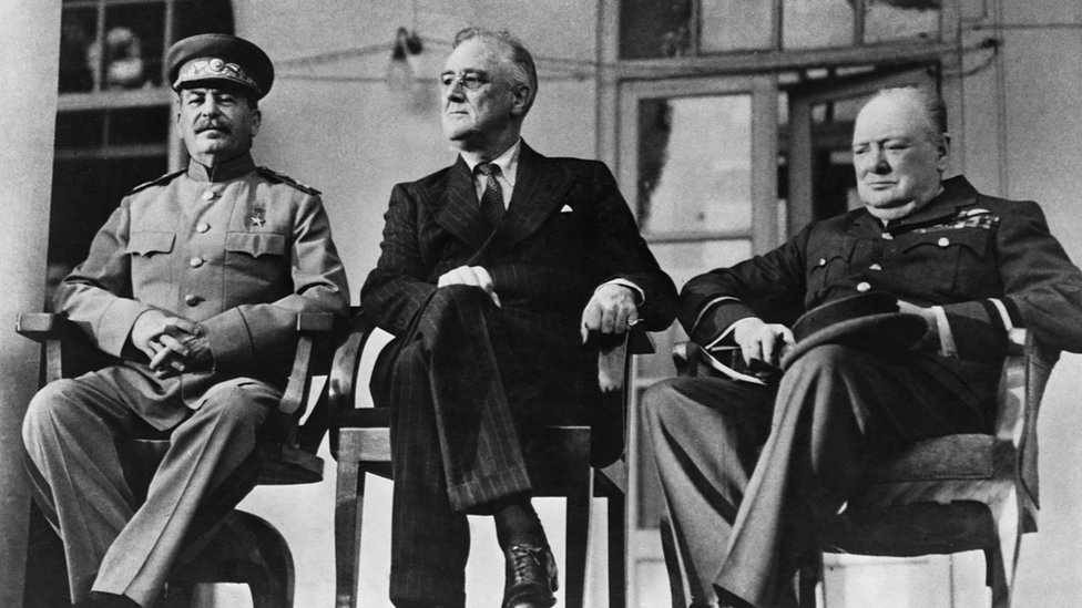Stalin, Roosevelt and Churchill 1943