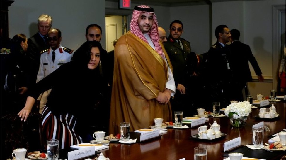 خالد بن سلمان في البنتاغون عام 2019