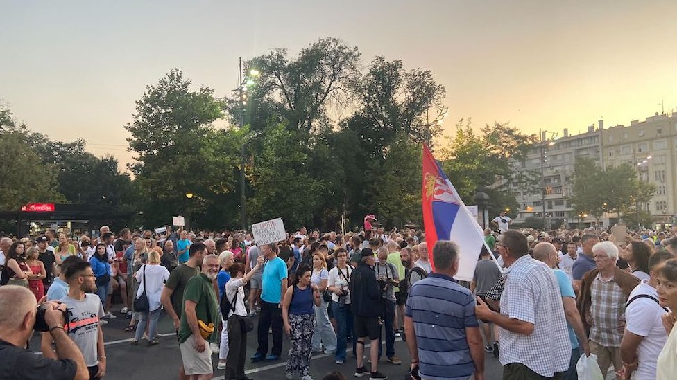 'Srbija protiv nasilja': Trinaesti protest u Beogradu završen ispred Republičkog javnog tužilaštva 8 protest