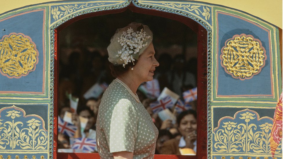 英國女王伊麗莎白二世在印度