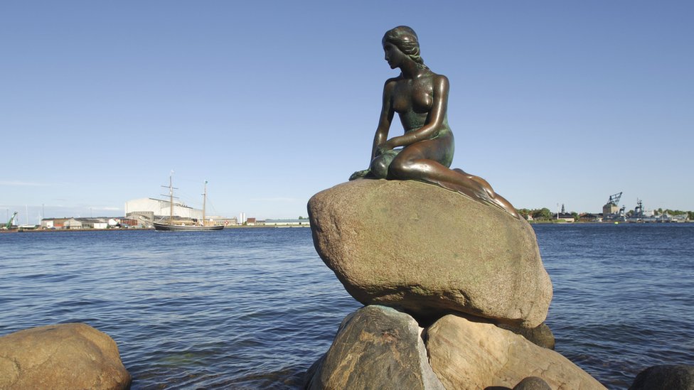 哥本哈根的美人魚雕像
