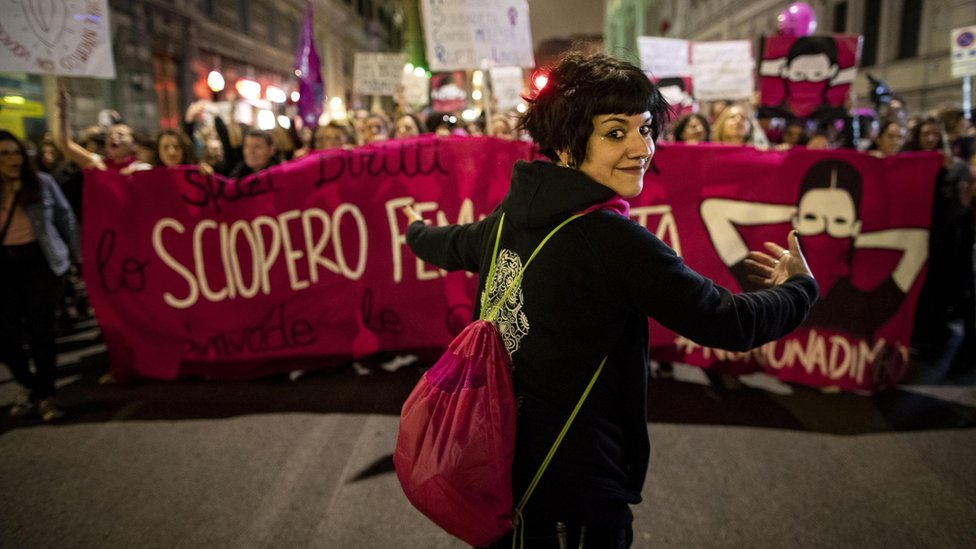 Manifestación en Roma